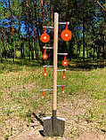 Мінітир "Вертушки в дерево 8 шт. крейди", для калібру 22LR. Сателит (739), фото 5