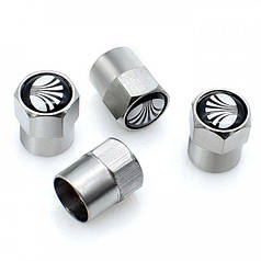 Ковпачки на ніпель для Daewoo Alitek Short Silver Деу, 4 шт.