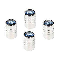 Ковпачки на ніпель для Ford Alitek Long Silver Форд (4 шт.)