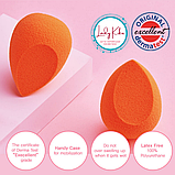 Набір б'юті-блендерів для створення ідеального макіяжу  h.natural Beauty Blender Hourglass, 2шт, фото 10