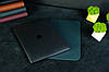 Шкіряний чохол для MacBook Дизайн №1, натуральна шкіра Grand, колір Зелений, фото 2