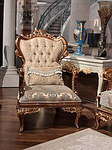 Диван + 2 крісла в стилі бароко, натуральне дерево, Міріам, фото 2