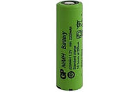 Аккумулятор промышленный GP 220AAH-B, Ni-MH AA, 2200mAh, 2.6Wh, 6.6A, flat top