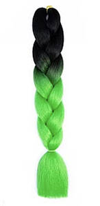 Канекалон омбре чорн/зелений