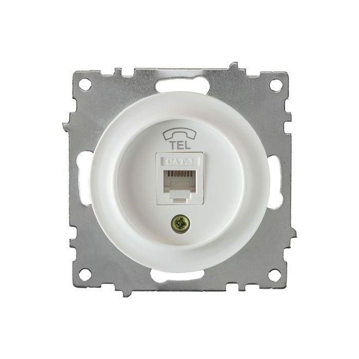 Розетка телефонна RJ11 білий Florence OneKeyElectro 1E20601300