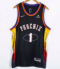 Баскетбольна чорна майка Букер Nike Booker No1 Phoenix Suns