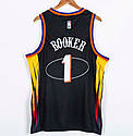 Баскетбольна чорна майка Букер Nike Booker No1 Phoenix Suns, фото 2