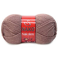 Nako NAKOLEN (Наколен) № 10755 сухая роза (Шерстяная пряжа с акрилом, нитки для вязания)