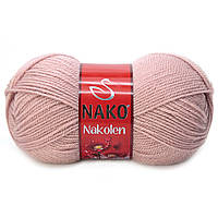 Nako NAKOLEN (Наколен) № 10275 пудра (Шерстяная пряжа с акрилом, нитки для вязания)