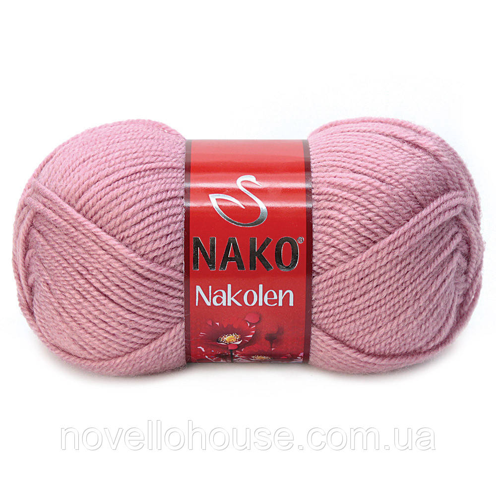 Nako NAKOLEN (Наколен) № 275 пильна троянда (Вовняна пряжа з акрилом, нитки для в'язання)