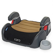 Бустер . Дитяче автокрісло ME 1044(Beige-Black) RORO з підлокітником