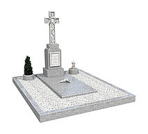 Пам'ятник з покостовського граніту з елементами з мармуру 1