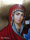 Тихвинська ікона Божої Матері, писана храмова 80*60 см, фото 2