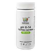 Индикаторные полоски на pH 0 14 (100 шт.) UKRHIM TS-PH14-100
