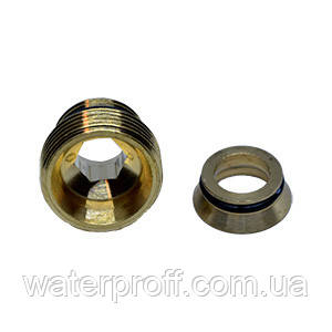 Перехідник із герметичною прокладкою 1/2"х3/4" євроконус, Giacomini, фото 3