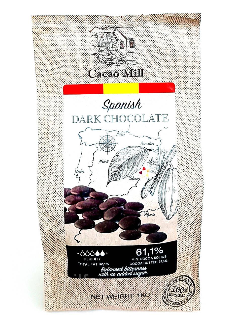 Чорний шоколад без цукру 61.1% Natra Cacao Іспанія 1 кг