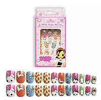 Накладні дитячі нігті « Милий зайчик»