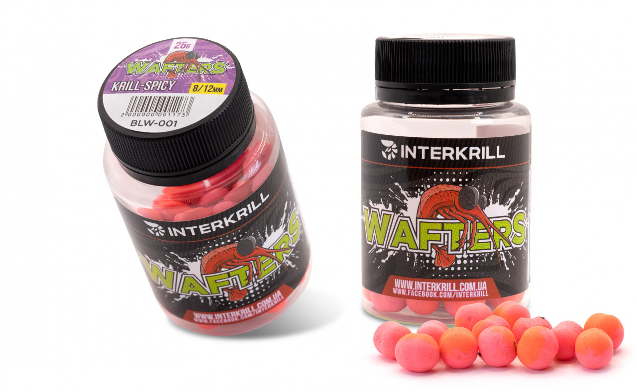 Бойли Interkrill Wafters Krill-Spicy 8/12мм, 25г