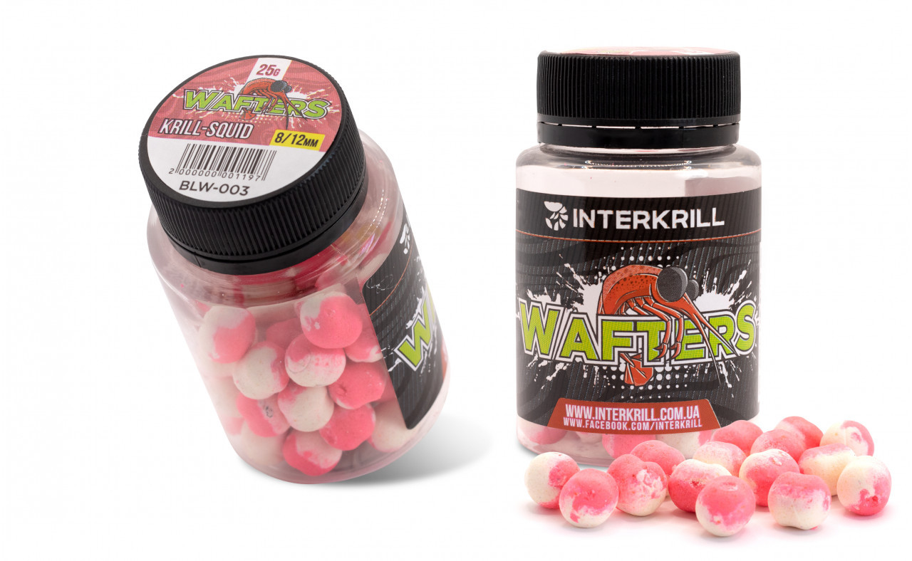 Бойлы Interkrill Wafters Krill-Squid 8/12мм, 25г