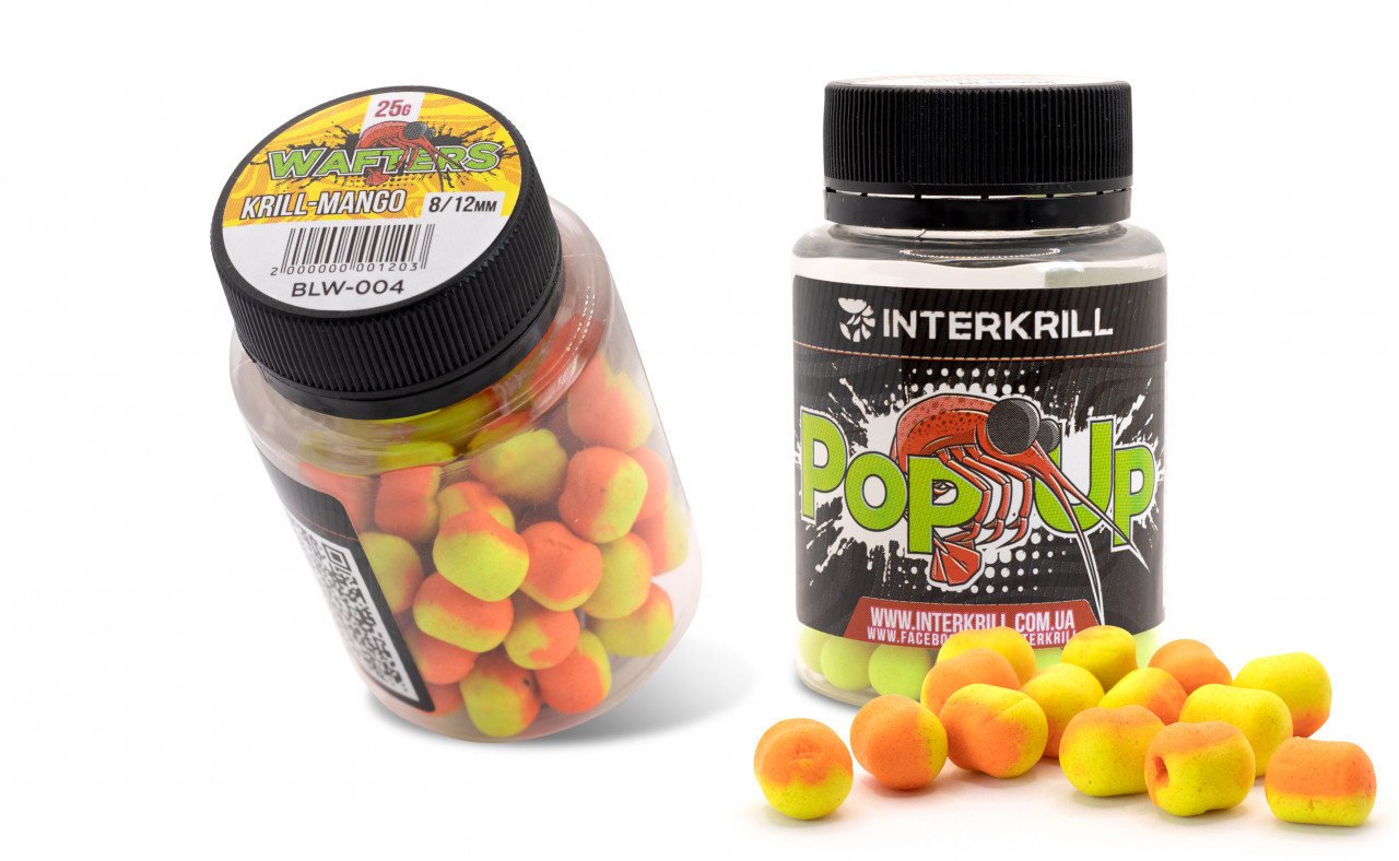 Бойлы Interkrill Wafters Krill-Mango 8/12мм, 25г