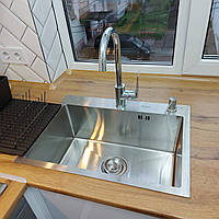 Кухонна мийка Platinum Handmade 5843 HD-D001 сталь 3.0/1.5