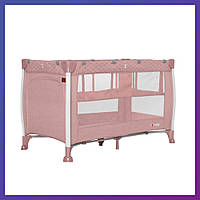 Детский игровой манеж-кровать CARRELLO Polo+ CRL-11606 Flamingo Pink розовый