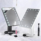 Дзеркало для макіяжу з LED-підсвіткою Magic MakeUp Mirror 16 LawED ОПТ, фото 5