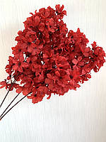 Штучна сакура. Червона гілка сакури для декору New Model 90 см., фото 3