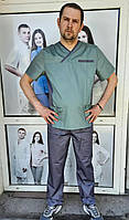Мужской медицинский костюм "Орест", костюм хирургический, мужской костюм для массажиста .