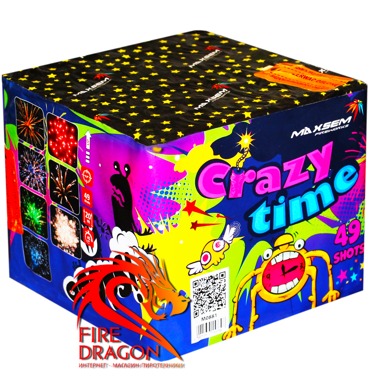 Феєрверк CRAZY TIME M0881 49 пострілів