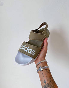 Сандалі жіночі оливкові Adidas Sandals Olive (06751)