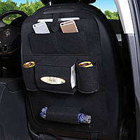 Универсальный Органайзер на спинку сиденья автомобиля 6 карманов авто-сумка для хранения Черный (GPL)