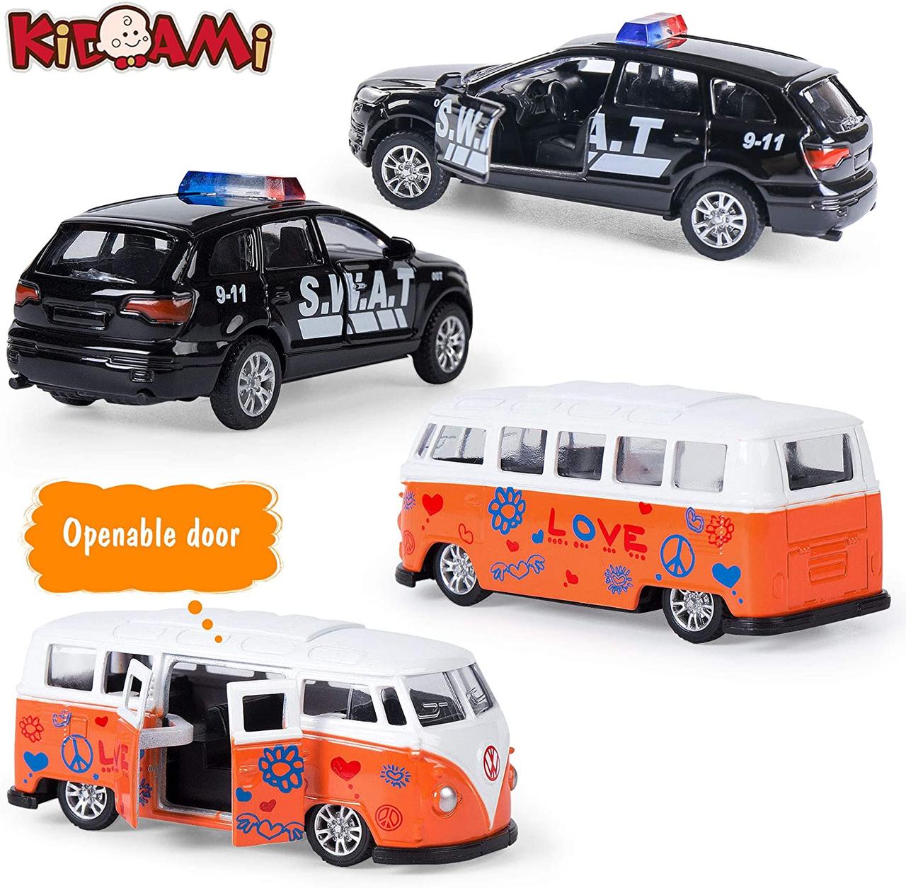 Набір металевих інерційних машинок KIDAMI Cars Set