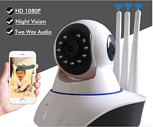 Камера відеоспостереження Wi-fi Smart Net Camera Q5 на три антени, відеоняня, фото 3