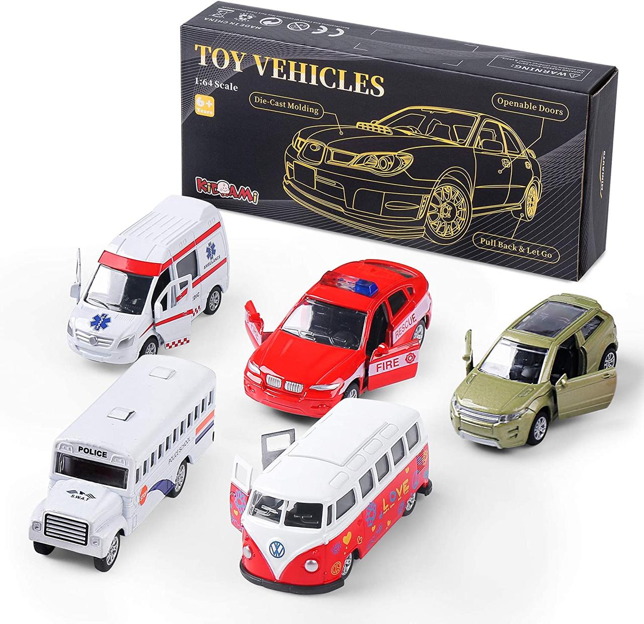 Набір металевих інерційних машинок KIDAMI Cars Set