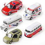 Набір металевих інерційних машинок KIDAMI Cars Set, фото 3