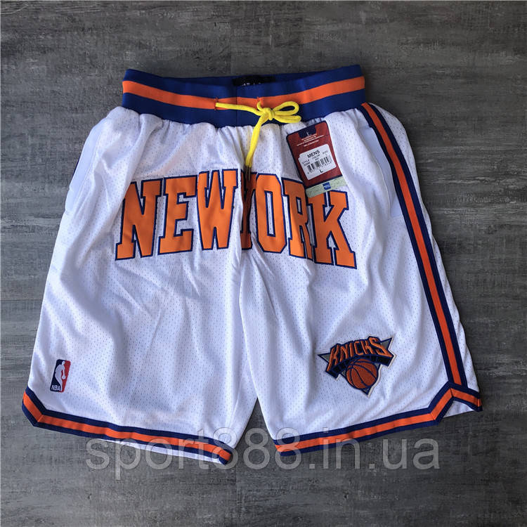Шорти білі Нью Йорк Нікс JUST ★ By DON Mitchell and Ness New York Knicks