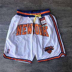 Шорти білі Нью Йорк Нікс JUST ★ By DON Mitchell and Ness New York Knicks