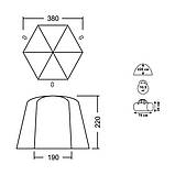 Намет для кемпінгу Альтанка палатка туристична 380 х 190 х 220, фото 3