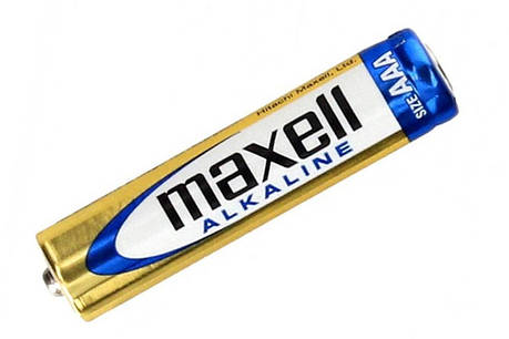 Батарейка AAA Maxell Alkaline LR03 в плівці 1шт (2шт в уп.), фото 1