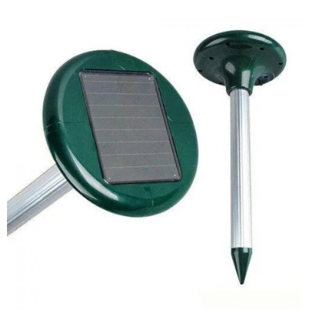 Відлякувач кротів Solar Rodent Repeller MS-185 на сонячній батареї, 2шт. в уп. (51697)