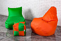 Набор кресло мешков Minecraft (кресло груша, диван, пуф) набор бескаркасной мягкой мебели Майнкрафт