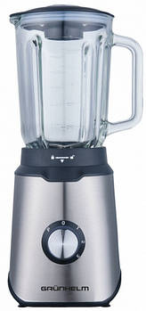 Блендер стаціонарний GRUNHELM EBS-1200TG, 1200 Вт, 3 швидкості, нержавіюча сталь, резинові антиковзкі ніжки