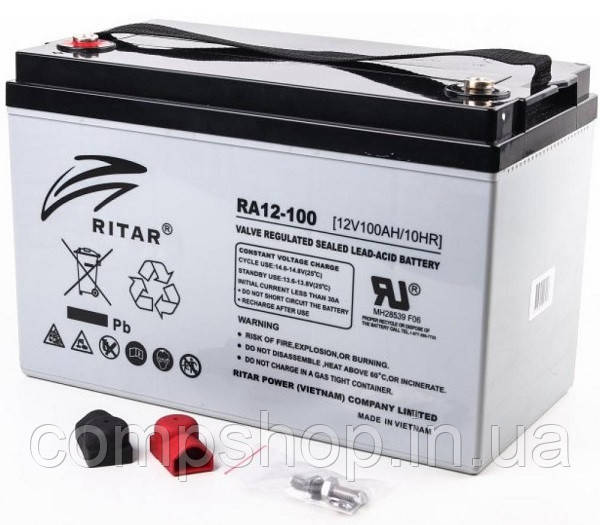 Акумуляторна батарея Ritar AGM RA12-100 (12В 100Aг) (код 114509)