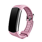 Розумний фітнес браслет Lemfo C6T з датчиком температури тіла (Рожевий), фото 2