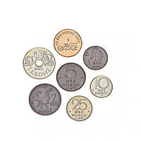 Норвегія набір з 7 монет 1970-2011 UNC 1, 2, 5, 10, 25, 50 ери, 1 крона