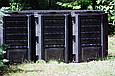 Контейнер для компосту, компостер Prosperplast PIKSM1200C-S411 чорний, 3-сегменти, 1200л, 1980 719 x x 826, фото 8
