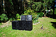 Контейнер для компосту, компостер Prosperplast PIKSM1200C-S411 чорний, 3-сегменти, 1200л, 1980 719 x x 826, фото 5