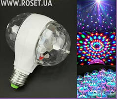 Світлодіодна подвійна обертова Диско-Лампа LED Magic Ball Light
