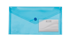 Папка-конверт DLна кнопці ,BUROMAX з відділенням для візитки BM.3938 асорті